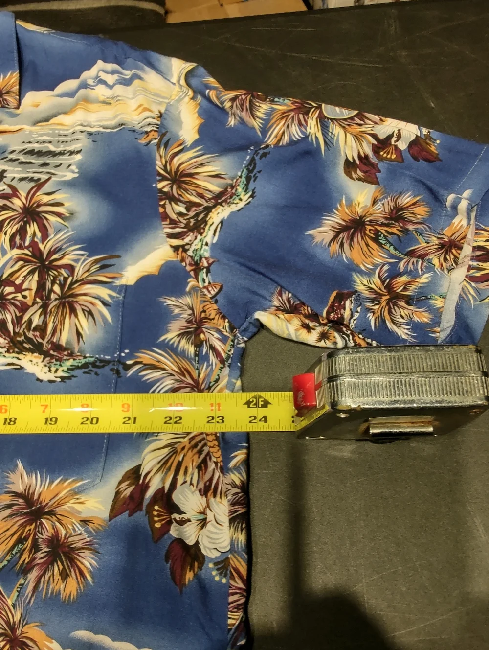 Hilo Hattie - Aloha Shirt - Men's Large - Blue - Y2K Vintage - Picture 2 of 6